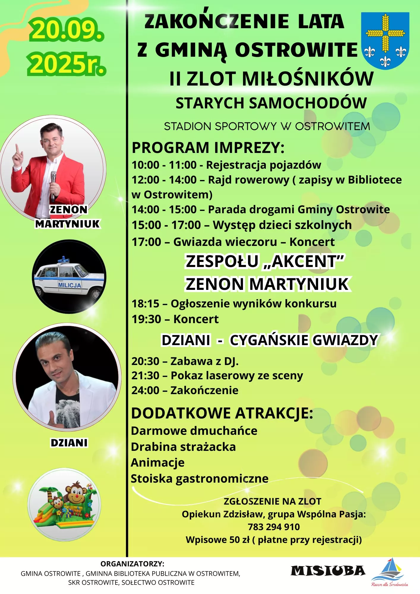 Zakończenie Lata w Ostrowitem z koncertem Zenona Martyniuka